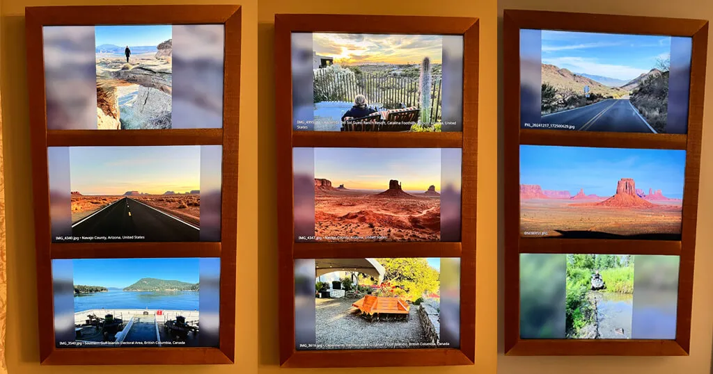 How I built a multi-photo digital frame for a tall, narrow space
