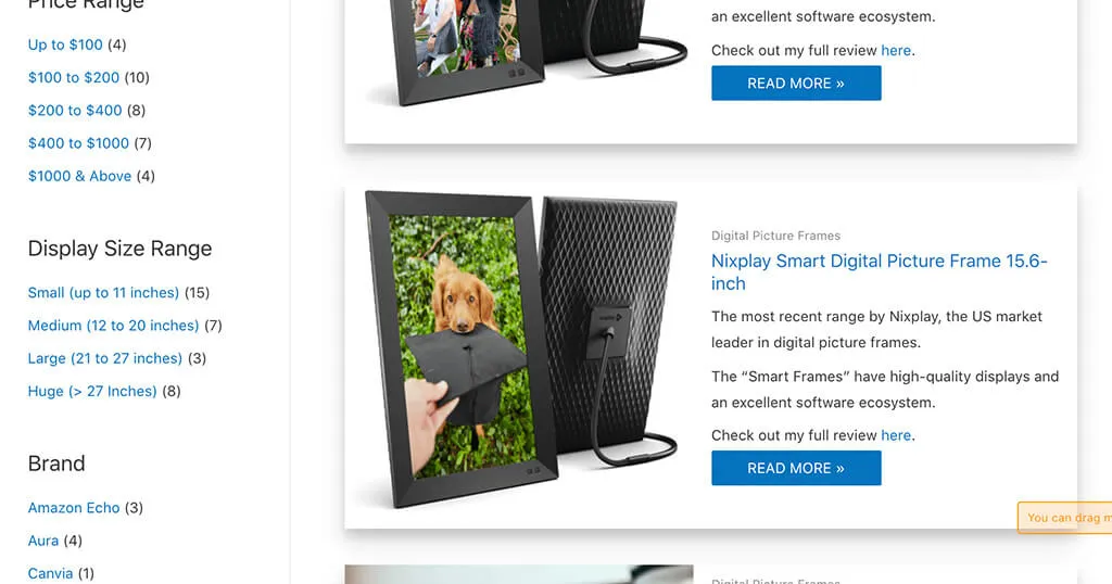 Your personal online shopping consultant to find the best digital picture frame