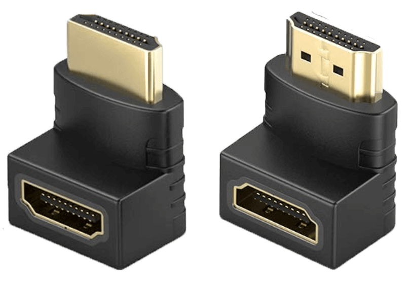 90/270 Degree Down/Up Angle Elbow HDMI Adapter