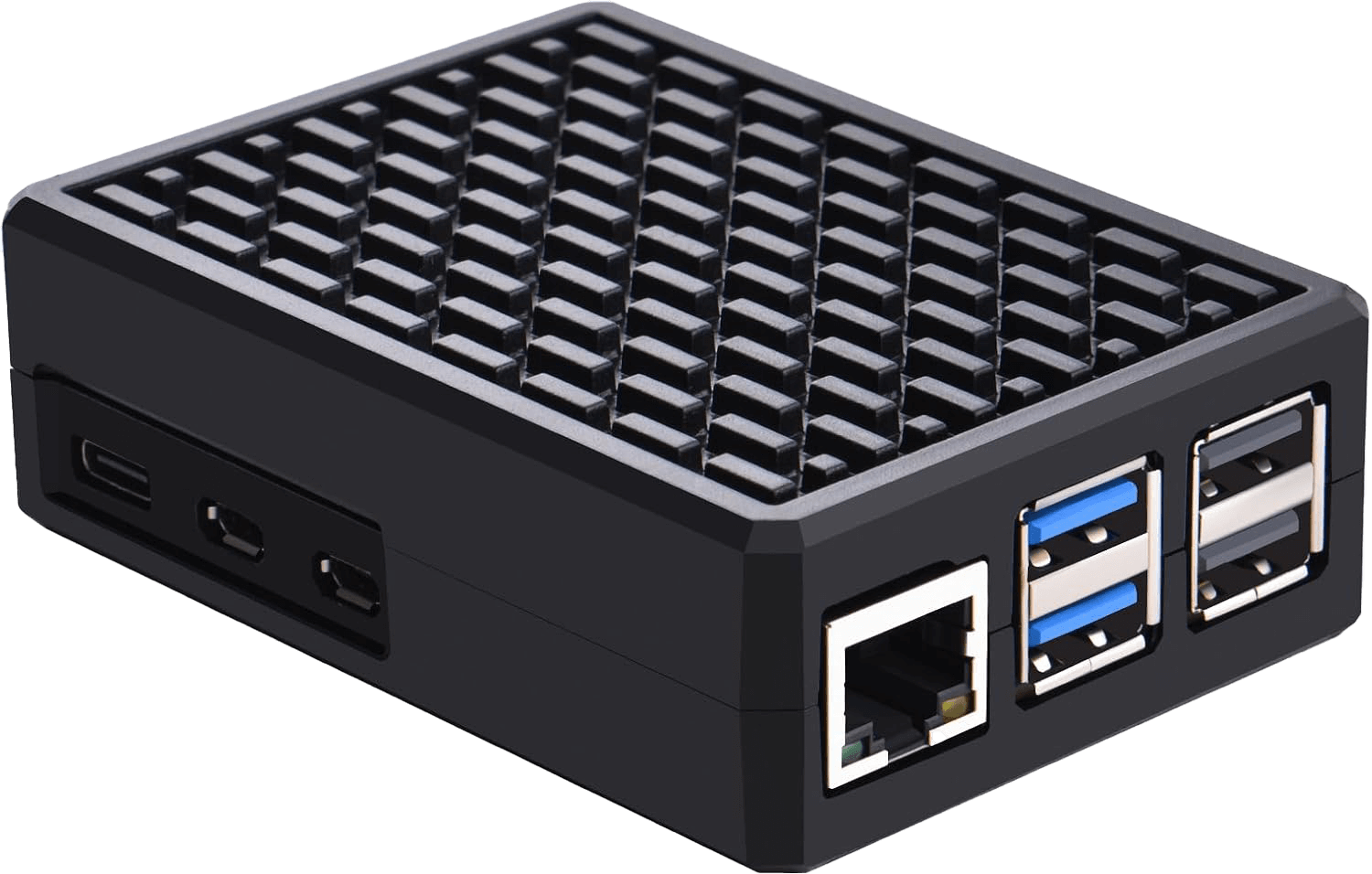 Raspberry Pi 5 Armor Case Aluminium Casing in Black